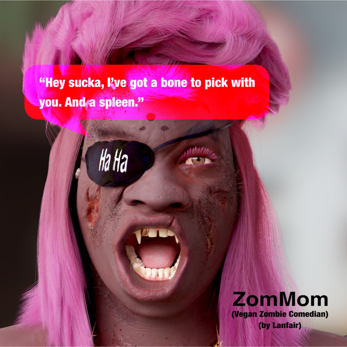 ZOMMOM — MONSTER CHUX’S VEGAN ZOMBIE COMIC