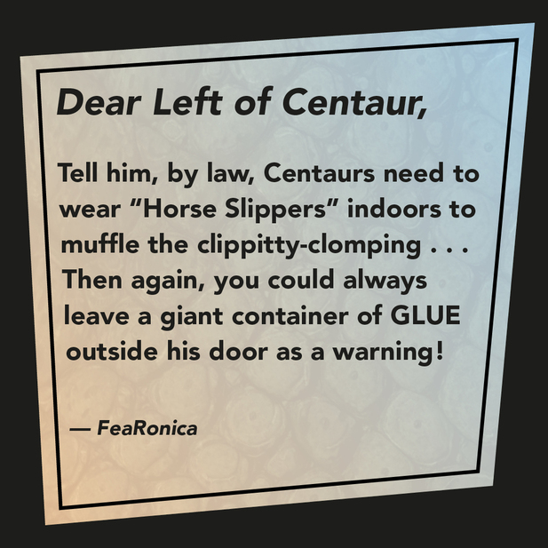 DEARFEARONICA — A MONSTER ADVICE COLUMN